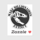 Maakt miljardairs uitgestorven sticker (Vel)