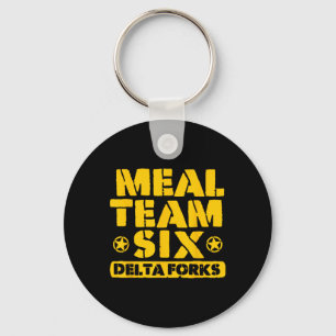 Maaltijd Team Zes Delta Vorken Sleutelhanger