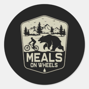 Maaltijden Aan Huis Fietsen Bear Mountain Biken Na Ronde Sticker
