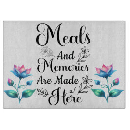 Maaltijden en herinneringen snijplank