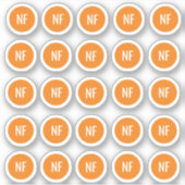 Maaltijdkeuze Noten Gratis Sticker (Voorkant)