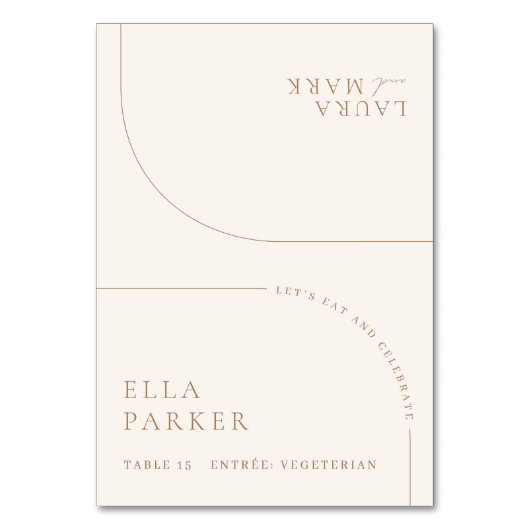 Maaltijdkeuze Place Card Boho Wedding Guest Place Kaart (Voorkant)