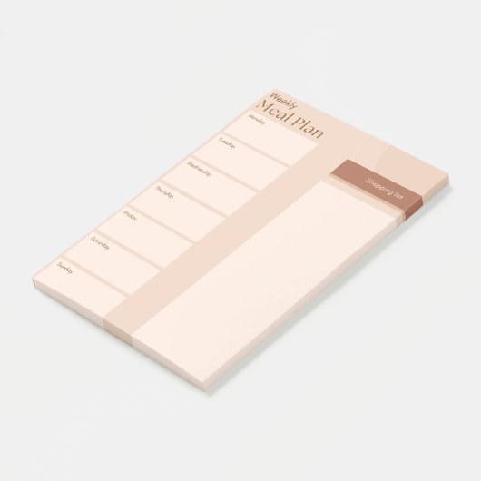 Maaltijdplan Post-it Notities Post-it® Notes (Schuin)
