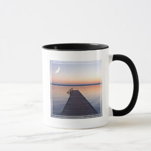 Maan boven Buscharner voetgangersbrug Starnbergm Mok