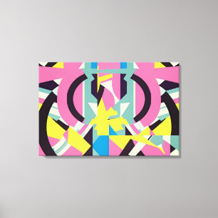 Maan boven mijn Memphis Canvas Afdruk