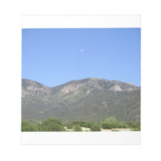 Maan boven Sandia Mountains Notitieblok