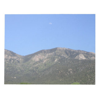 Maan boven Sandia Mountains Notitieblok