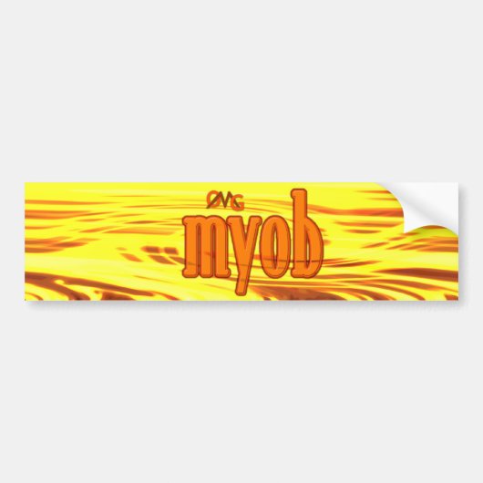Maan! Bumpersticker (Voorkant)