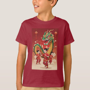 Maan Chinees Nieuwjaar 2024 Jaar van de Draak T-shirt