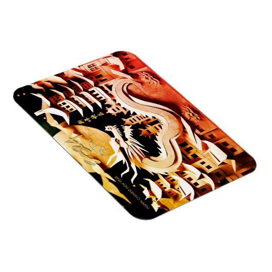 Maan Chinees Nieuwjaar van de Draak 2024 FPM2 Magneet (Rechterzijde)