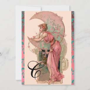 MAAN DAME, BLOEMEN, ROZEN, ROZE BLAUWE DAMAST MONO KAART