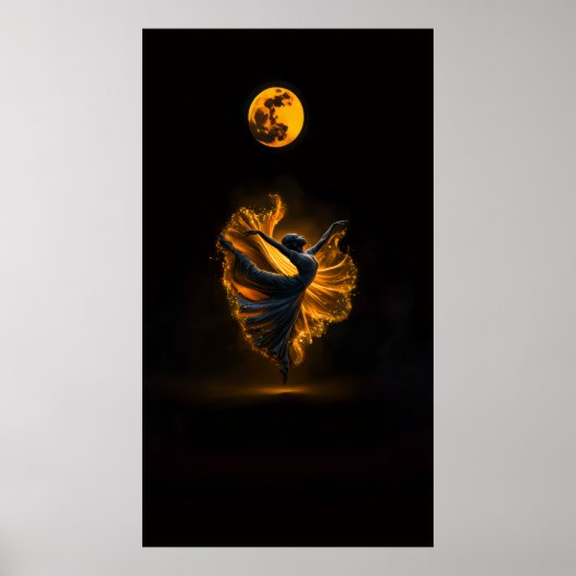 Maan Dans Poster (Voorkant)