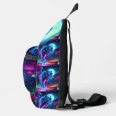 Maan en Panther Holografisch Neon Kleurrijk | Sling Bag (Rechts)