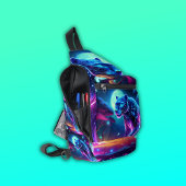 Maan en Panther Holografisch Neon Kleurrijk | Sling Bag