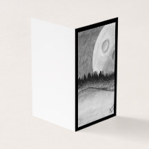 Maan en Planeet - Zwart