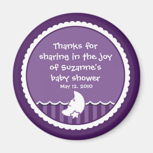 Maan en Ster (donker paarse) Magneet