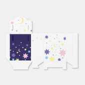 Maan en sterren. bedankdoosjes (Uitgevouwen)