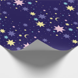 Maan en sterren. cadeaupapier