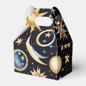 Maan en sterren Celestial Gable Bedankdoosjes (Voorkant Zijde)