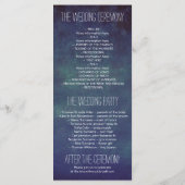 Maan en Sterren Marine huwelijksprogramma Programma (Achterkant)