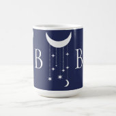 Maan en sterren paarse nachtelijke hemelkralen mon koffiemok (Center)