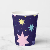 Maan en sterren. papieren bekers (Achterkant)
