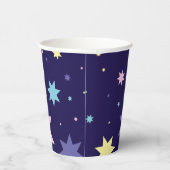 Maan en sterren. papieren bekers (Rechts)