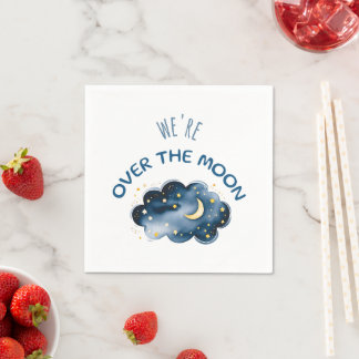 Maan en sterren We Are Over The Moon servetten