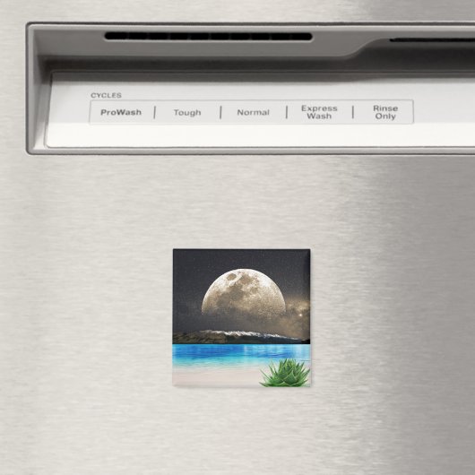 Maan En Strand Magneet (Insitu (Vaatwasser))