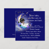 Maan en terug etnisch Baby shower Kaart (Voorkant / Achterkant)