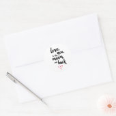 Maan en terug | VALENTIJNSDAG STICKER (Envelop)