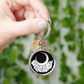 Maan en wolk sleutelhanger (Hand)
