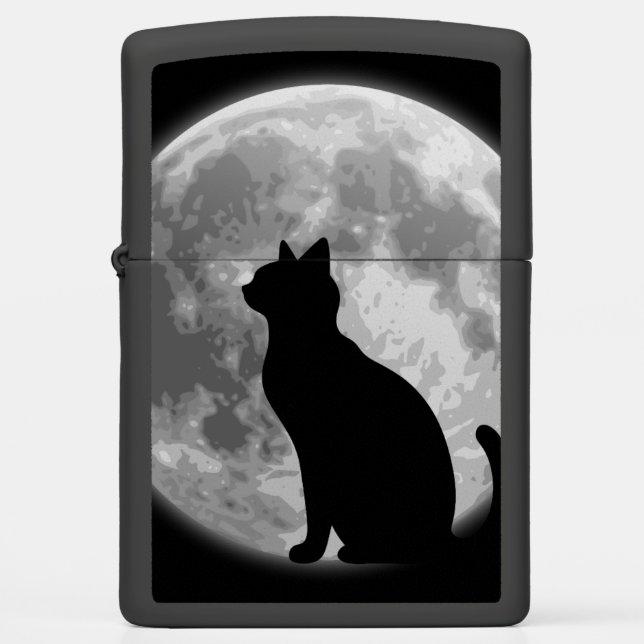 Maan en zwarte kat (Voorkant)