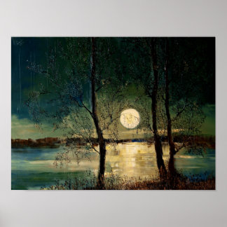 Maan, hedendaagse kunst, poster