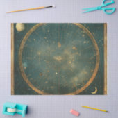  maan hemelse kaart ontwerp (2) tissuepapier (Craft)