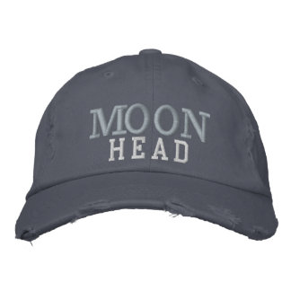 Maan Hoofd Hoed : Door Approachable Wolf ( J.H.T. Geborduurde Pet