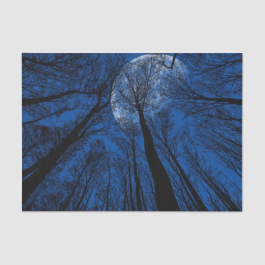 Maan in de Night Sky Tissuepapier (Voorkant)