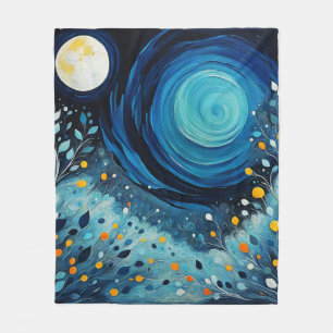 Maan in de tuin 804 fleece deken