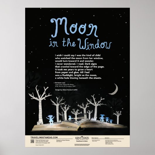Maan in het venster poster (Voorkant)