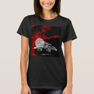 Maan in Red Sky T-Shirt