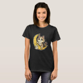 Maan Kat met Klein Spookje T-shirt (Voorkant volledig)