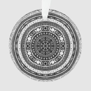 Maan Kind Mandala Drievoudige Maan Heks Uitnodigin Ornament