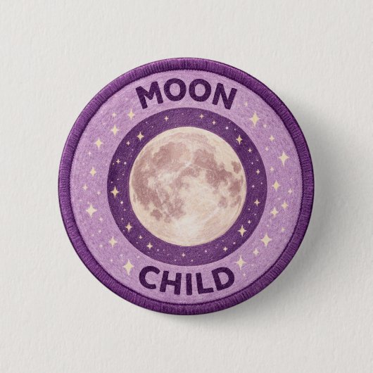 Maan Kind Ronde Button 5,7 Cm (Voorkant)