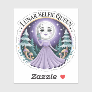 Maan Kind Selfie Koningin Hemels Sticker