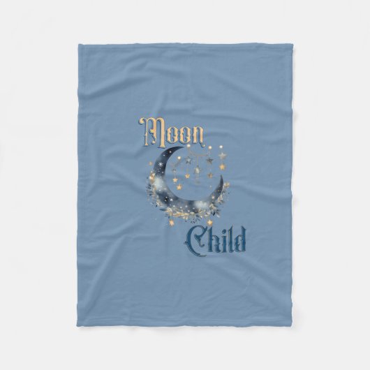 Maan Kindercrèche Fleece Deken (Voorkant)