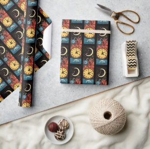 Maan Klok Cadeaupapier
