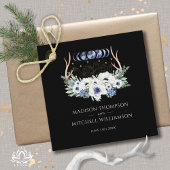 Maan Kristallen Bloemen Boho Metafysische Bruiloft Bedankjes Labels