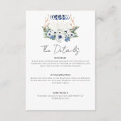 Maan Kristallen Bloemen Boho Metafysische Bruiloft Informatiekaartje (Voorkant)