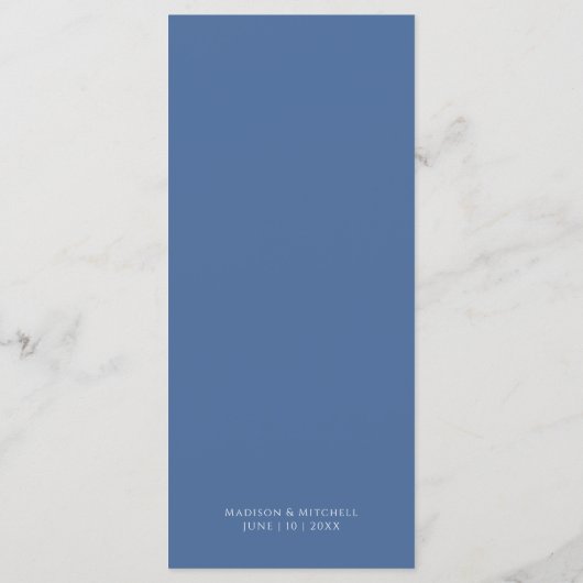 Maan Kristallen Bloemen Boho Metafysische Bruiloft Menu (Achterkant)