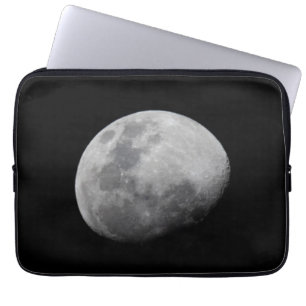 Maan met zwarte lucht Zambia, South Luangwa Laptop Sleeve